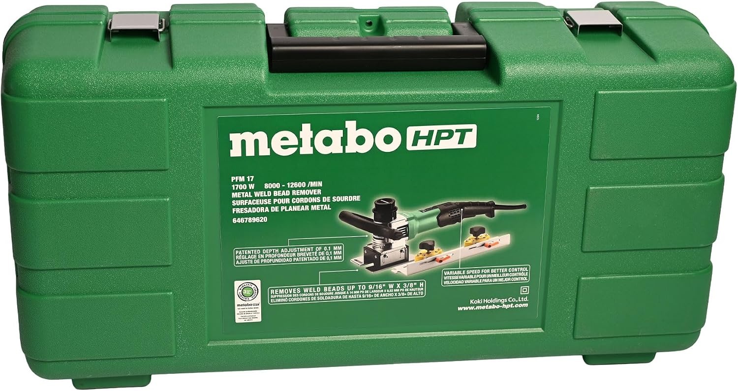 Metabo HPT Metal Weld Shaver Variable Speed 14.5 AMP, PFM 17, 646789620(Metabo HPT PFM 17)