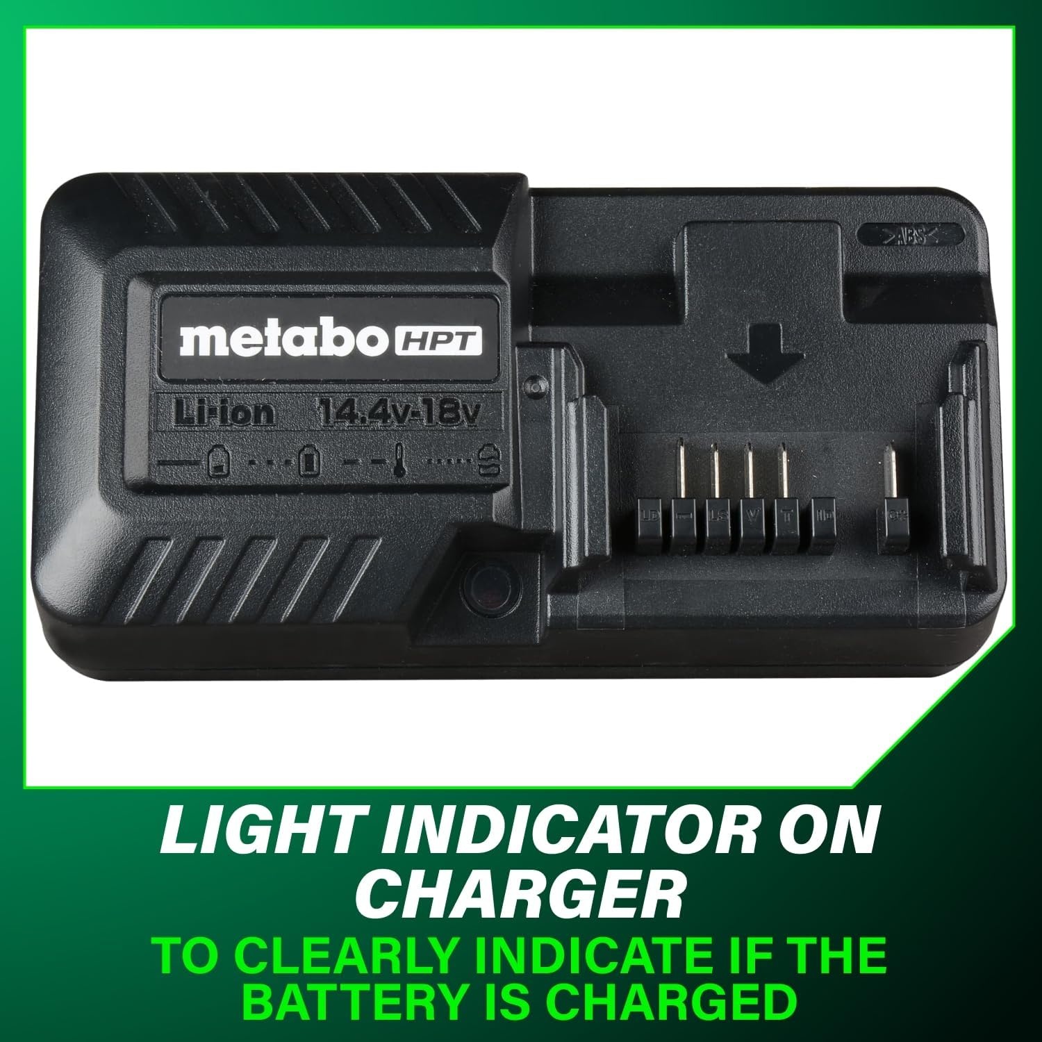 Metabo HPT 2-Pack 18V Batteries + Charger Kit, UC18YKSLQBYM