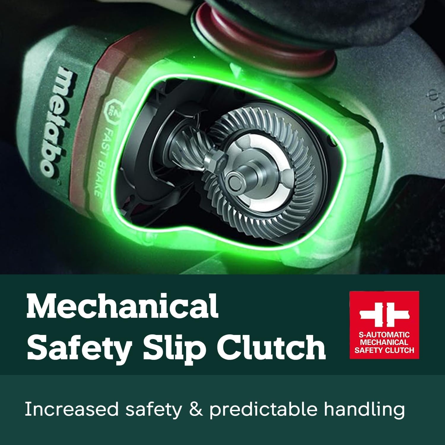 Metabo HPT Corded Angle Grinder 6 Inch, 13.5 AMP Electric Angle Grinder Tool, Electronic Speed Control, M-Quick System, 9,600 RPM, Made in Germany, Paddle Switch, WEP 15-150 Quick, 646488420(Metabo WEP 15-150 Quick)