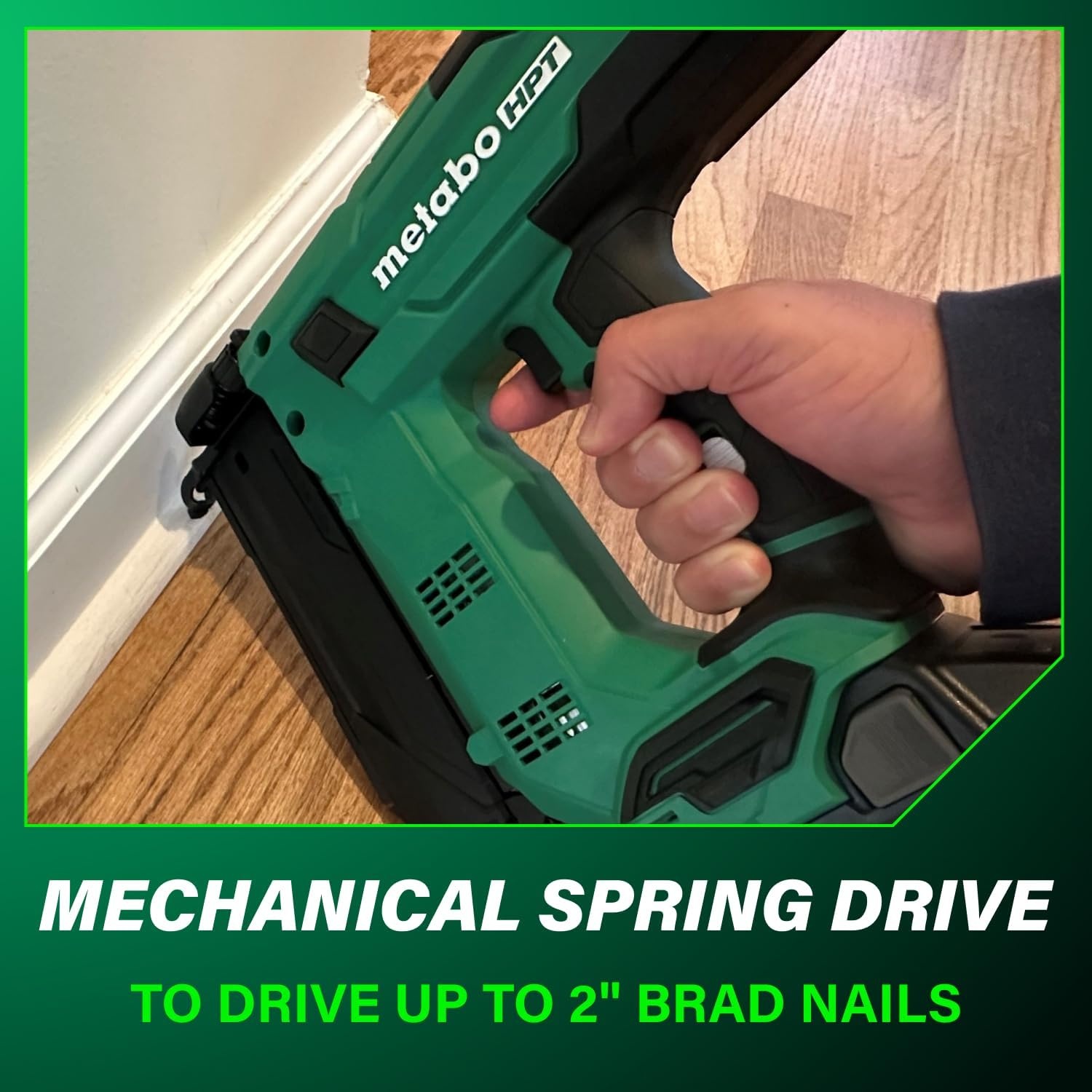Metabo HPT 18V Compact Cordless Brad Nailer, 18 GA, Tool Only, NT1850DGQ4
