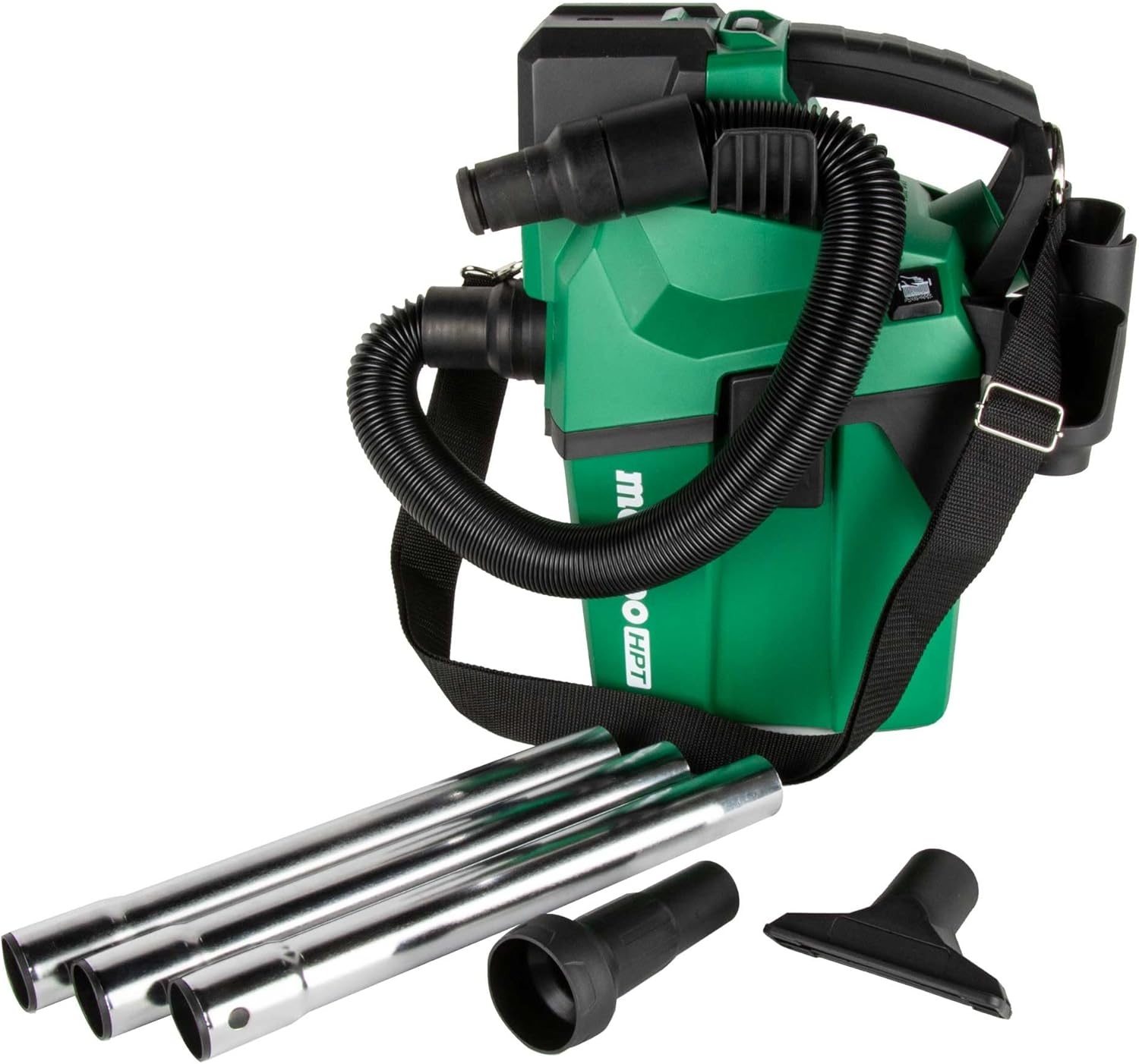 Metabo HPT 18V Cordless Wet/Dry Vacuum, 1.6 Gallon HEPA Filter Vacuum, Powerful 74 CFM Airflow, 8 ft. of Stretchable Hose, Eco and Boost Modes, Lightweight Design, Tool Body Only, RP18DAQ4(RP18DAQ4 Only)